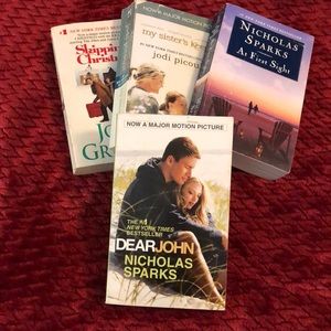 Lot of 4 books, Nicholas Sparks/Jodi Picoult/John Grisham